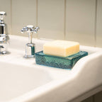Rectangular Recycled Glass Soap Dish