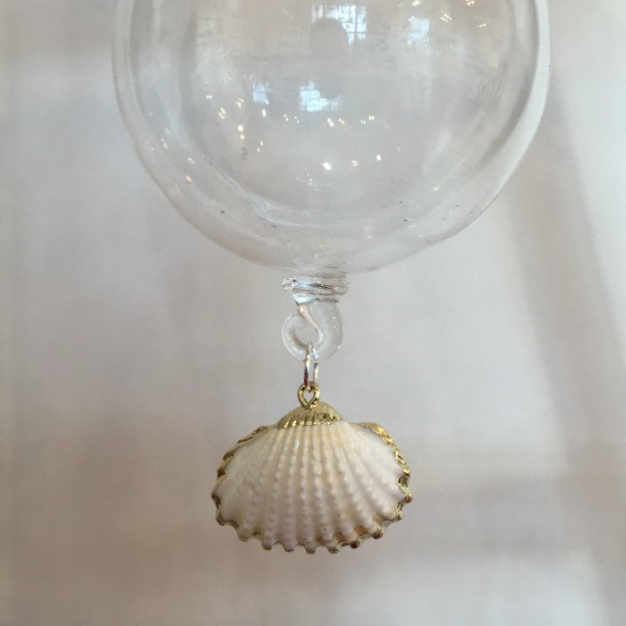 Prickly Cockle Shell Decoration Gold Small