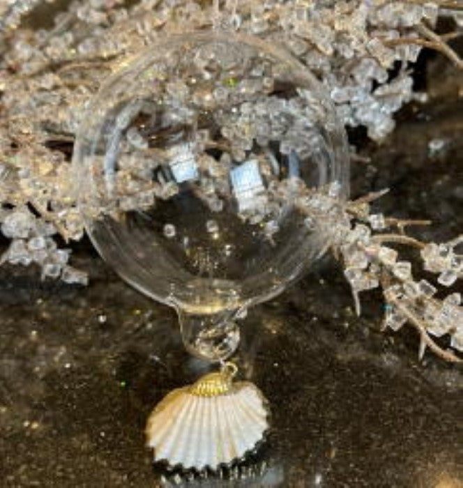 Prickly Cockle Shell Decoration Gold