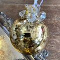 Antiqued Gold Bauble with Luxury Beading