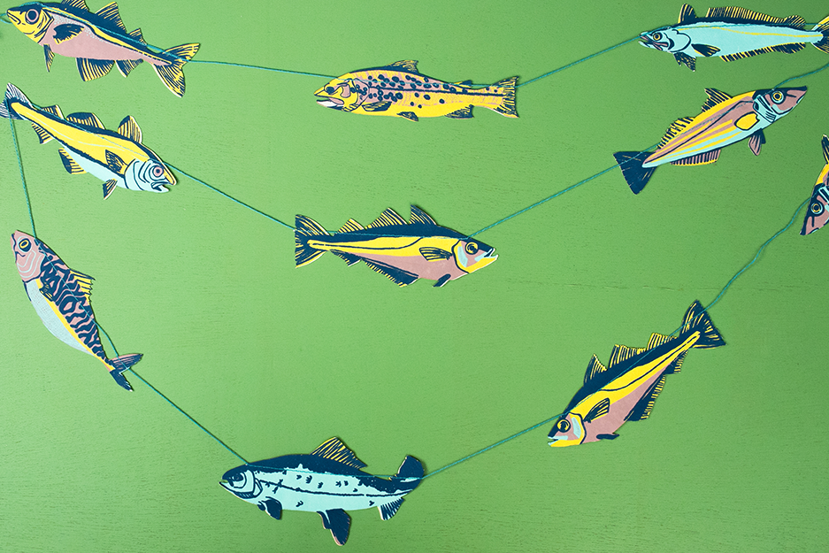 UK/EU: Fishes Sewn Garland