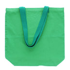 Two-tone cotton tote bag - Green