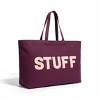 Jumbo STUFF Bag   - Maroon/Coral