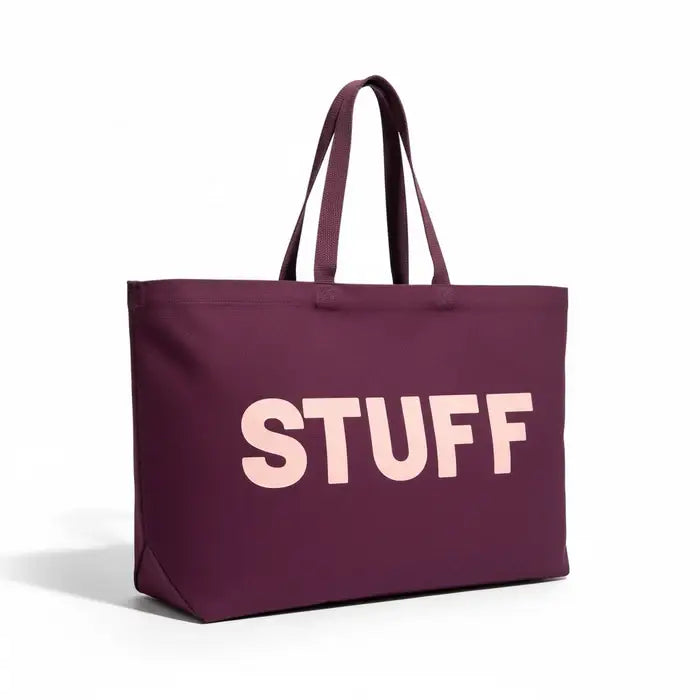 Jumbo STUFF Bag   - Maroon/Coral