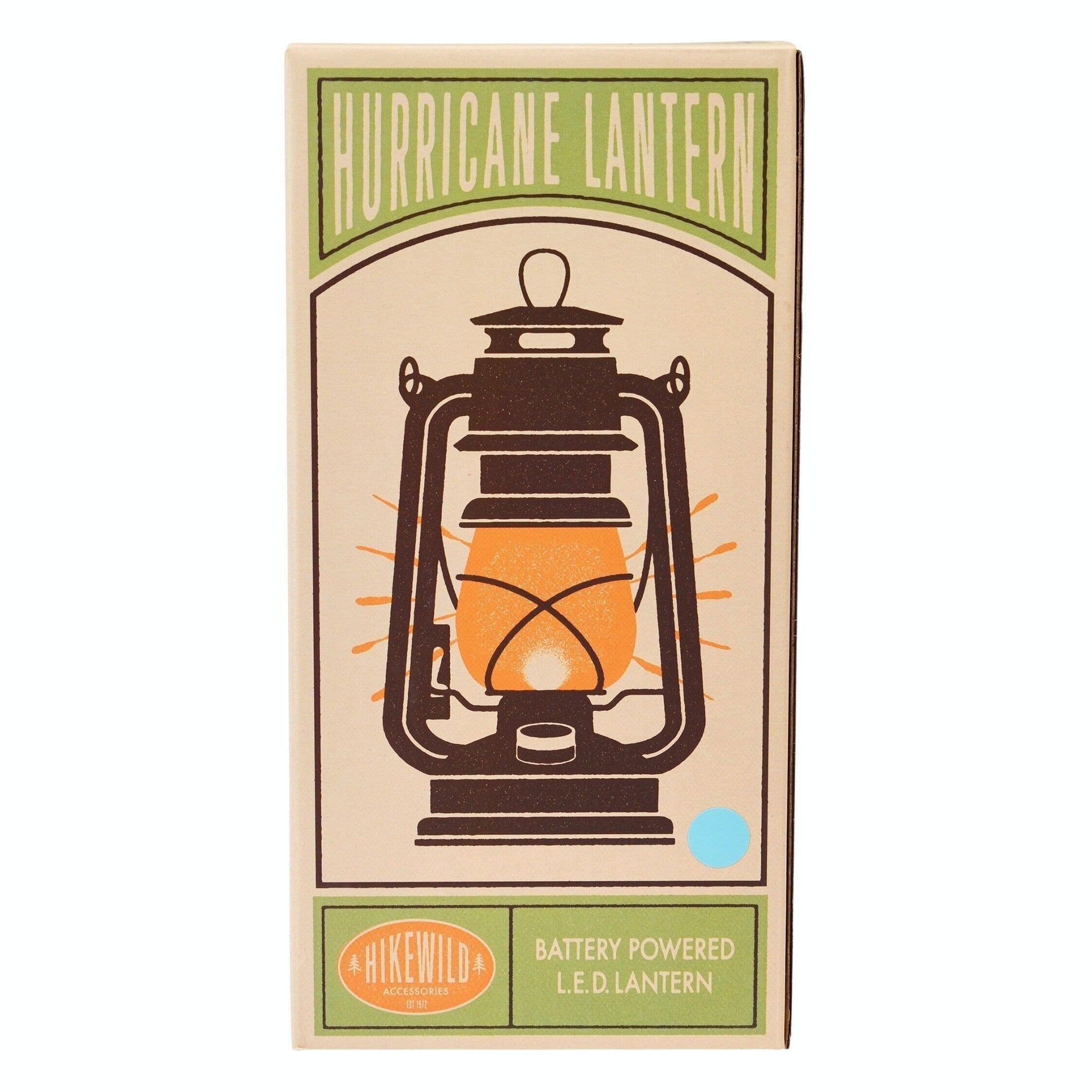 Led Hurricane Lantern - Light Blue