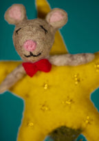 Felt Mouse Star Tree Topper