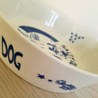 Salty Old Sea Dog Hand Decorated Dog Bowl