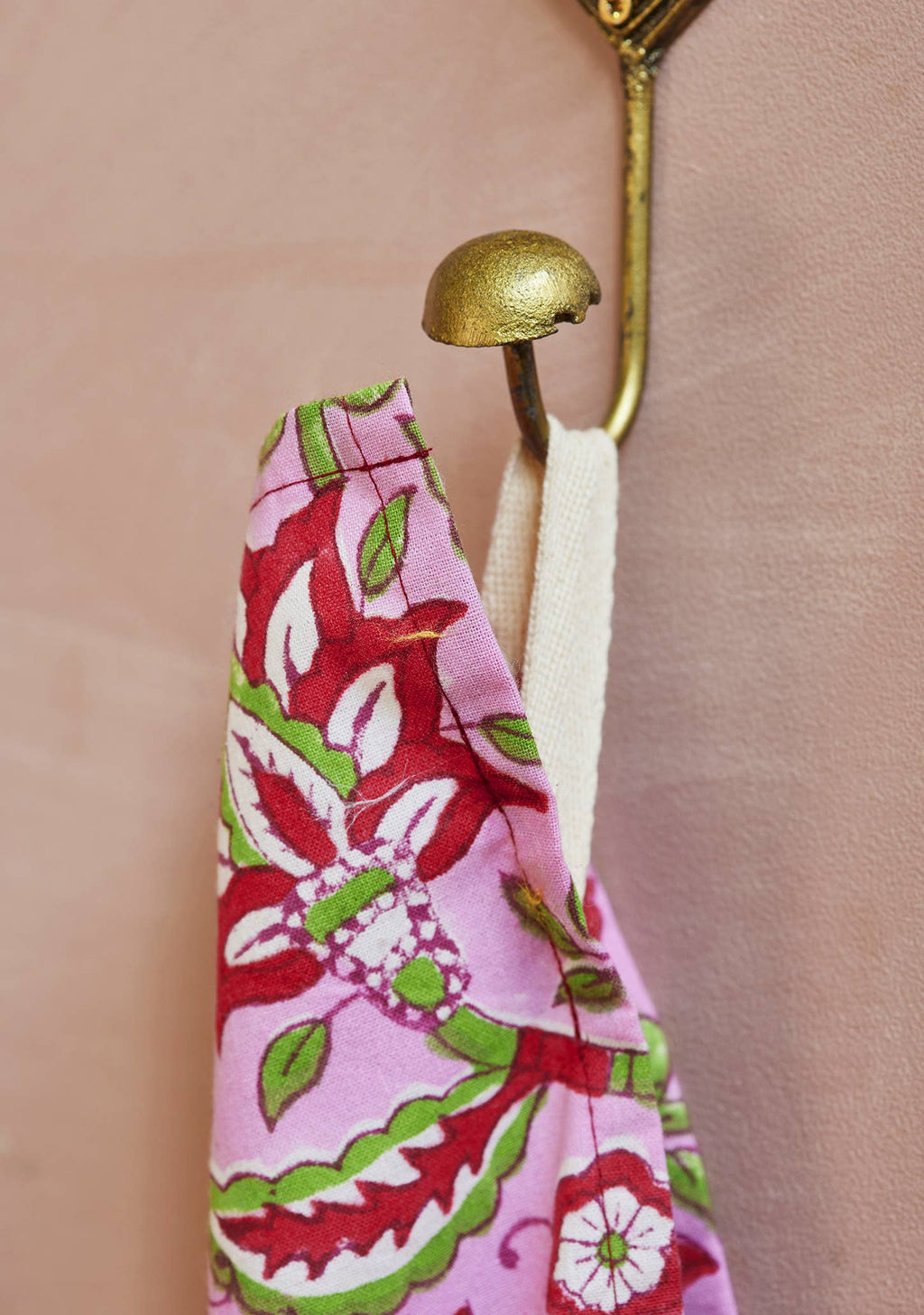 Arana Floral Block Print Tea Towel