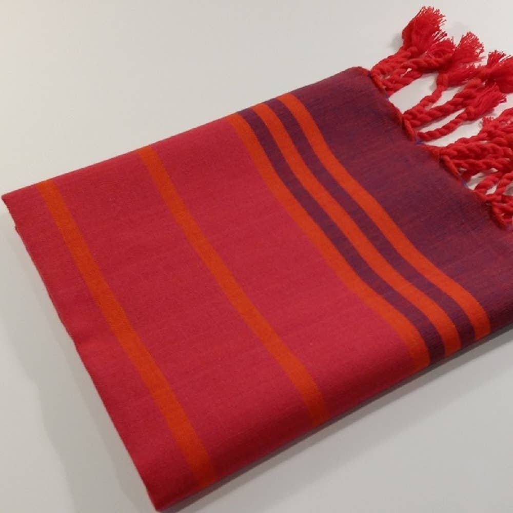 Scarlet Cotton Hammam Hand Towel