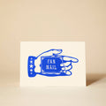 Fan Mail Linocut Greeting Card