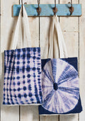 Indigo Tie Dye Cotton Shopping Bag