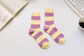 Warm Cashmere & Wool Blend Socks – Striped Winter Style