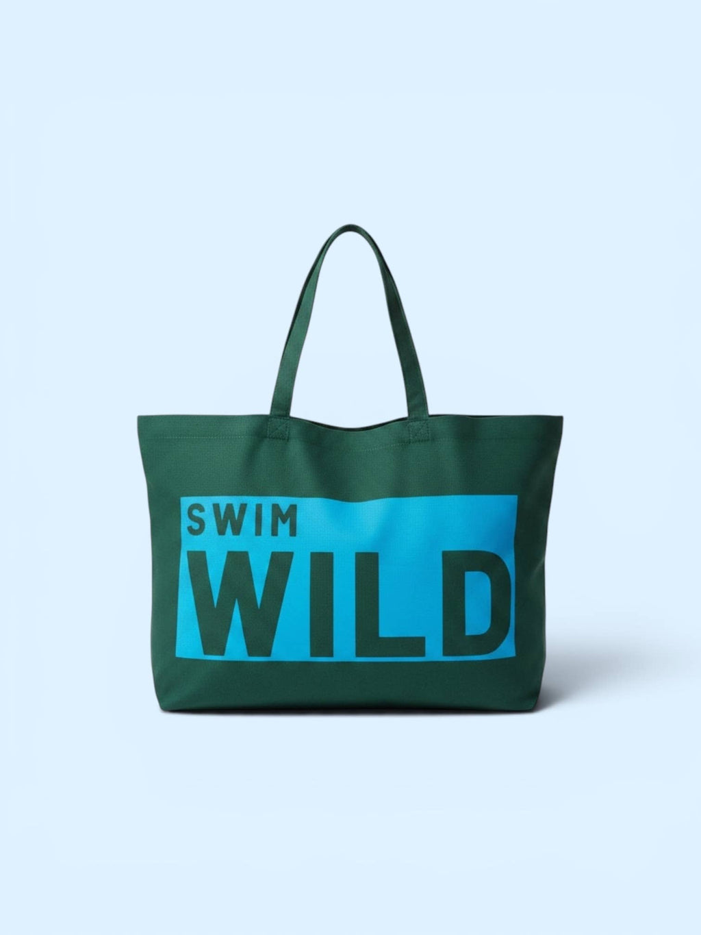 Jumbo Swim Wild  Bag - Seaweed / Neon Blue
