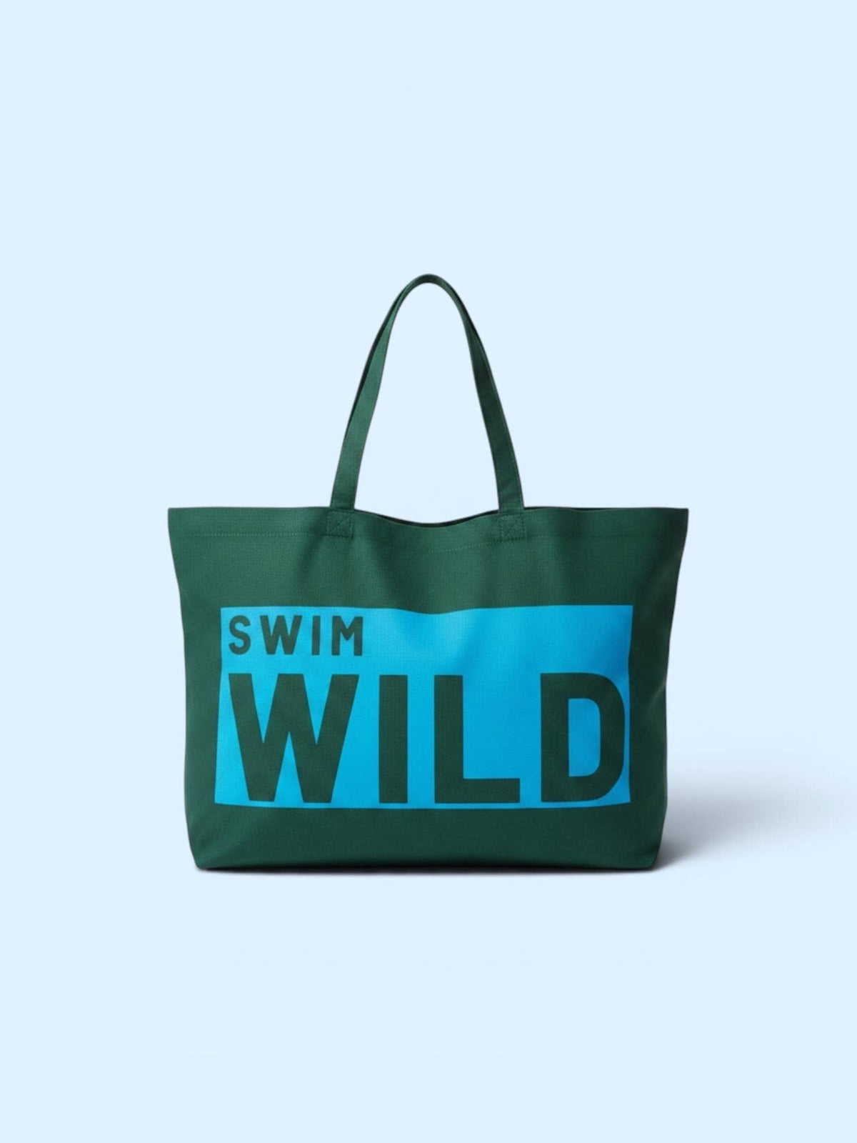 Jumbo Swim Wild  Bag - Seaweed / Neon Blue