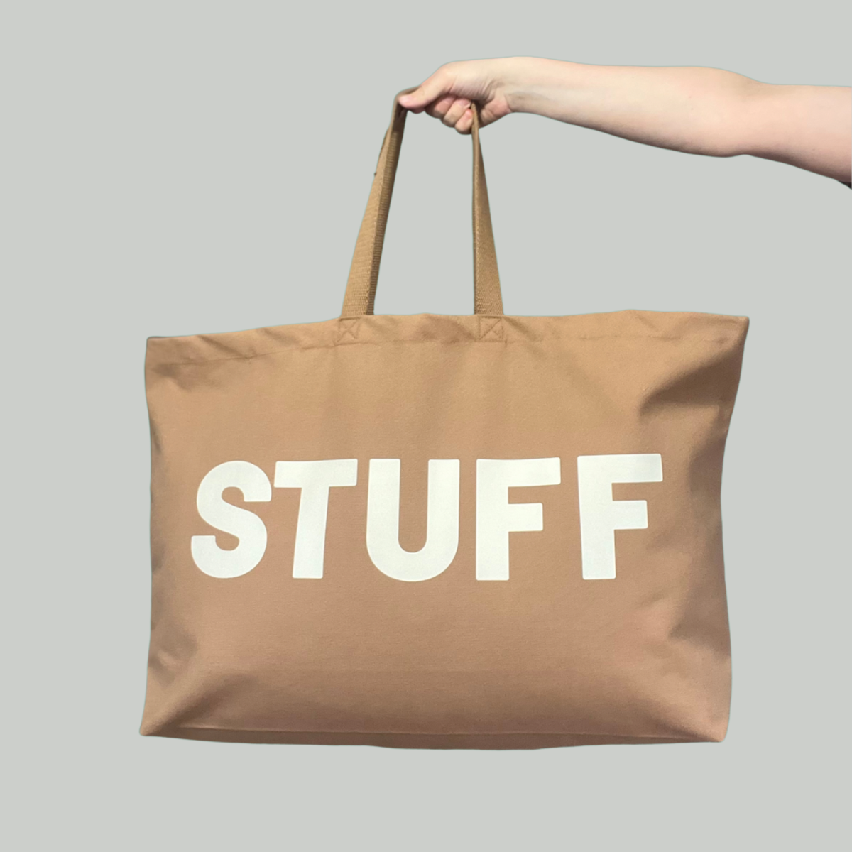 Jumbo STUFF Bag   - Tan/Beige