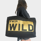 Jumbo Swim Wild Bag  - Black/Gold
