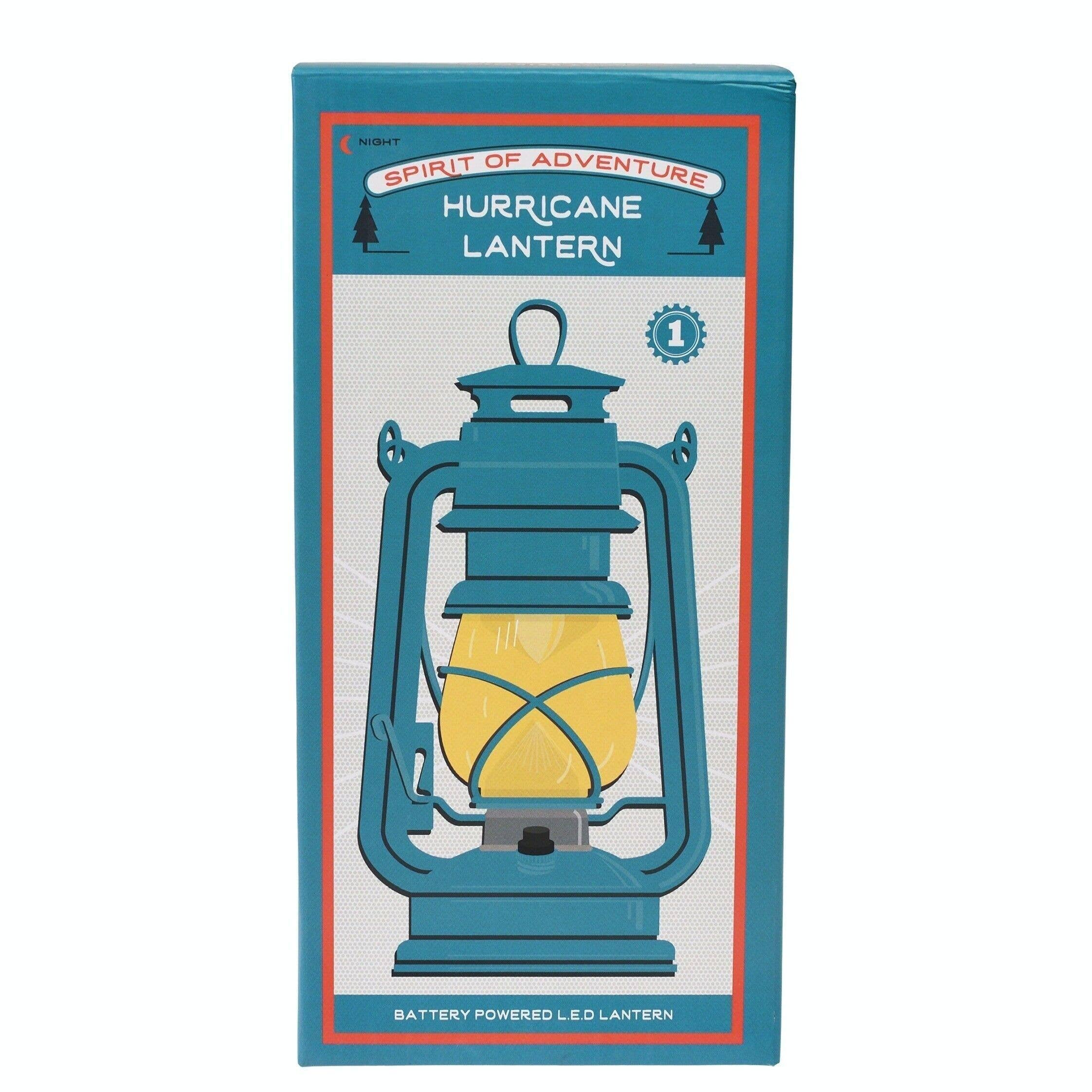 Blue Led Hurricane Lantern - Spirit of Adventure