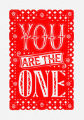 'You Are The One' Linocut