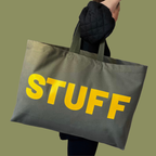 Jumbo STUFF Bag   - Olive/Yellow