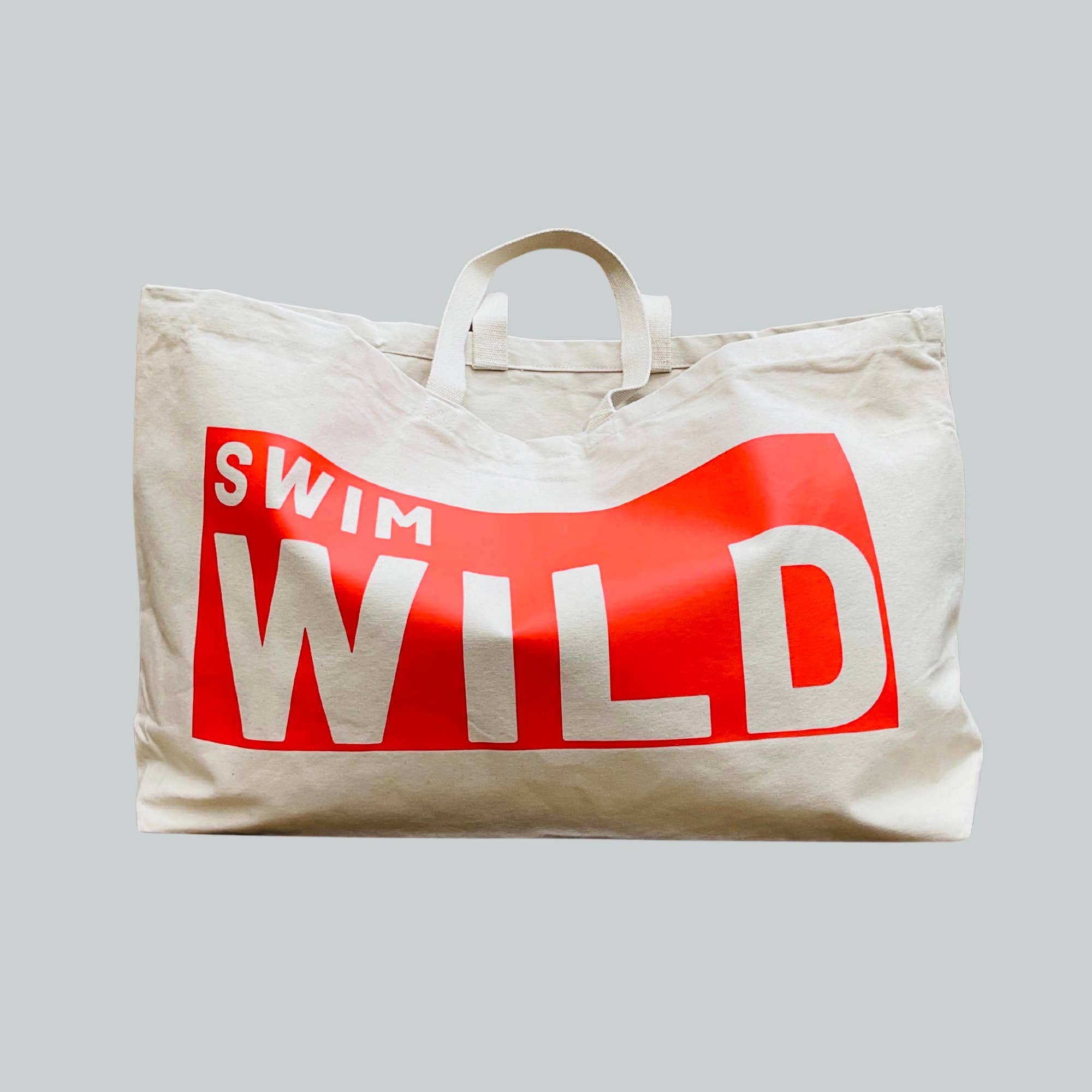Jumbo Swim Wild  Bag - Natural / Flame
