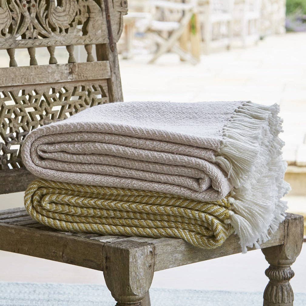 Gooseberry Herringbone Blanket
