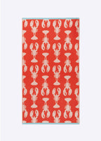 Anorak Red Lobster Organic Cotton Hand Towel