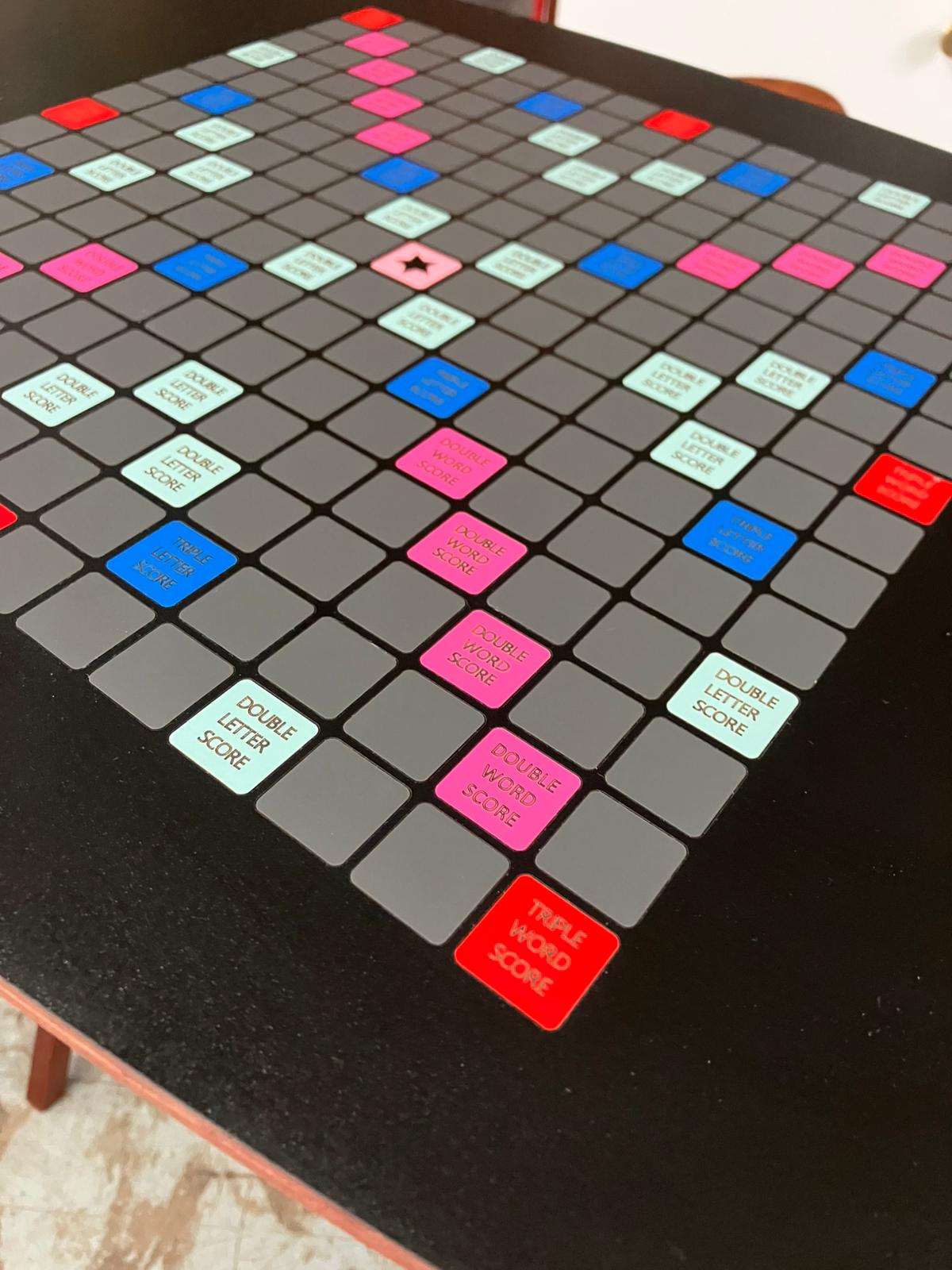 Hand made Scrabble Table